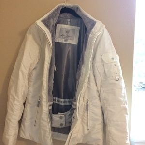 Eddie Bauer White Premium Down Jacket